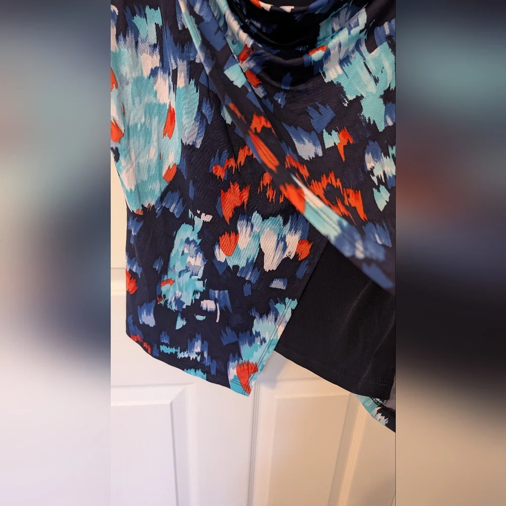 Laura Blue Multicoloued Patterned Top - Picture 3 of 6